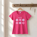 FG0001_ Regular Fit Printed Ladies Tee _Fuchsia_ FotL Open End 165