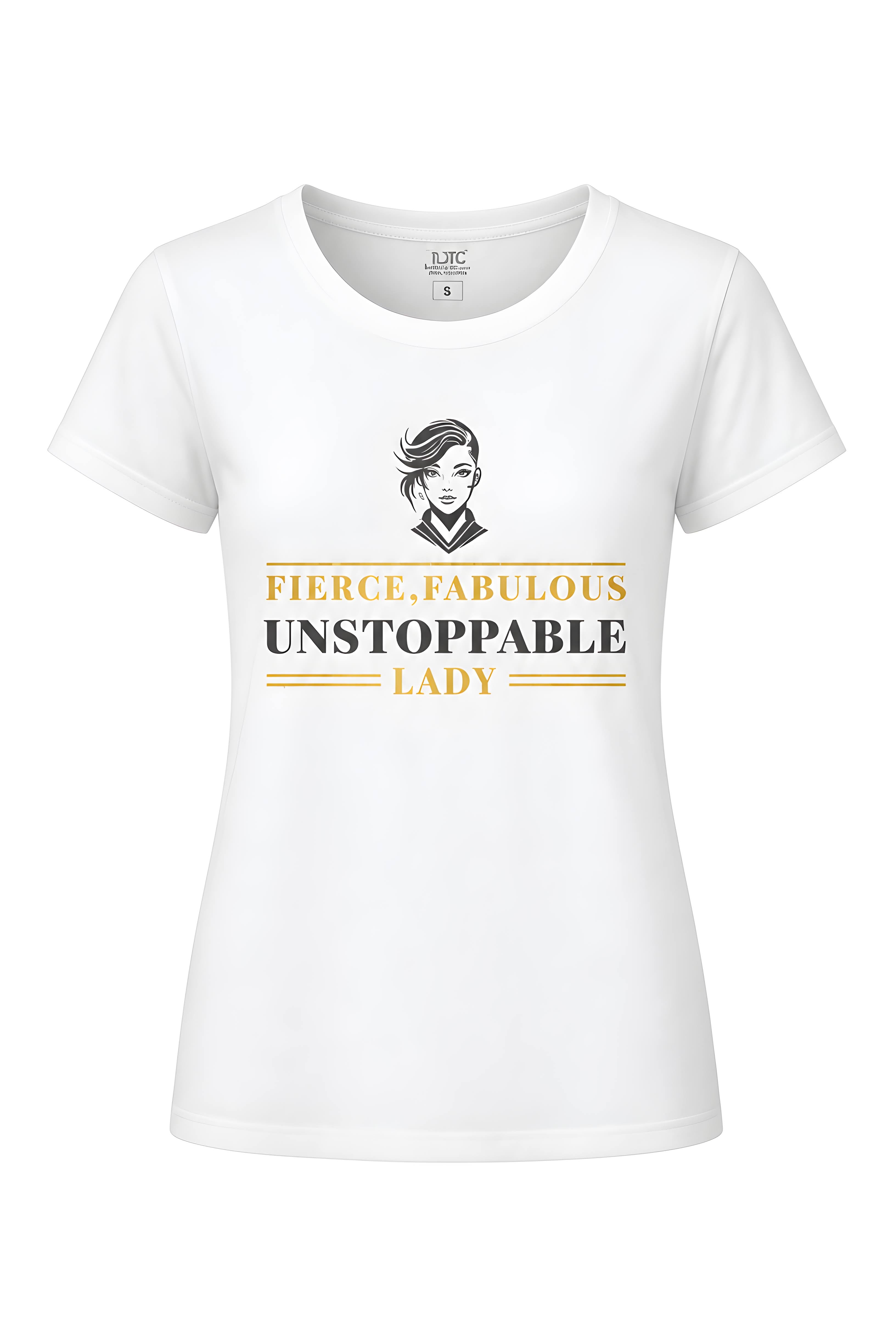 FG0002_ Regular Fit Printed Ladies Tee _White_ FotL Open End 165