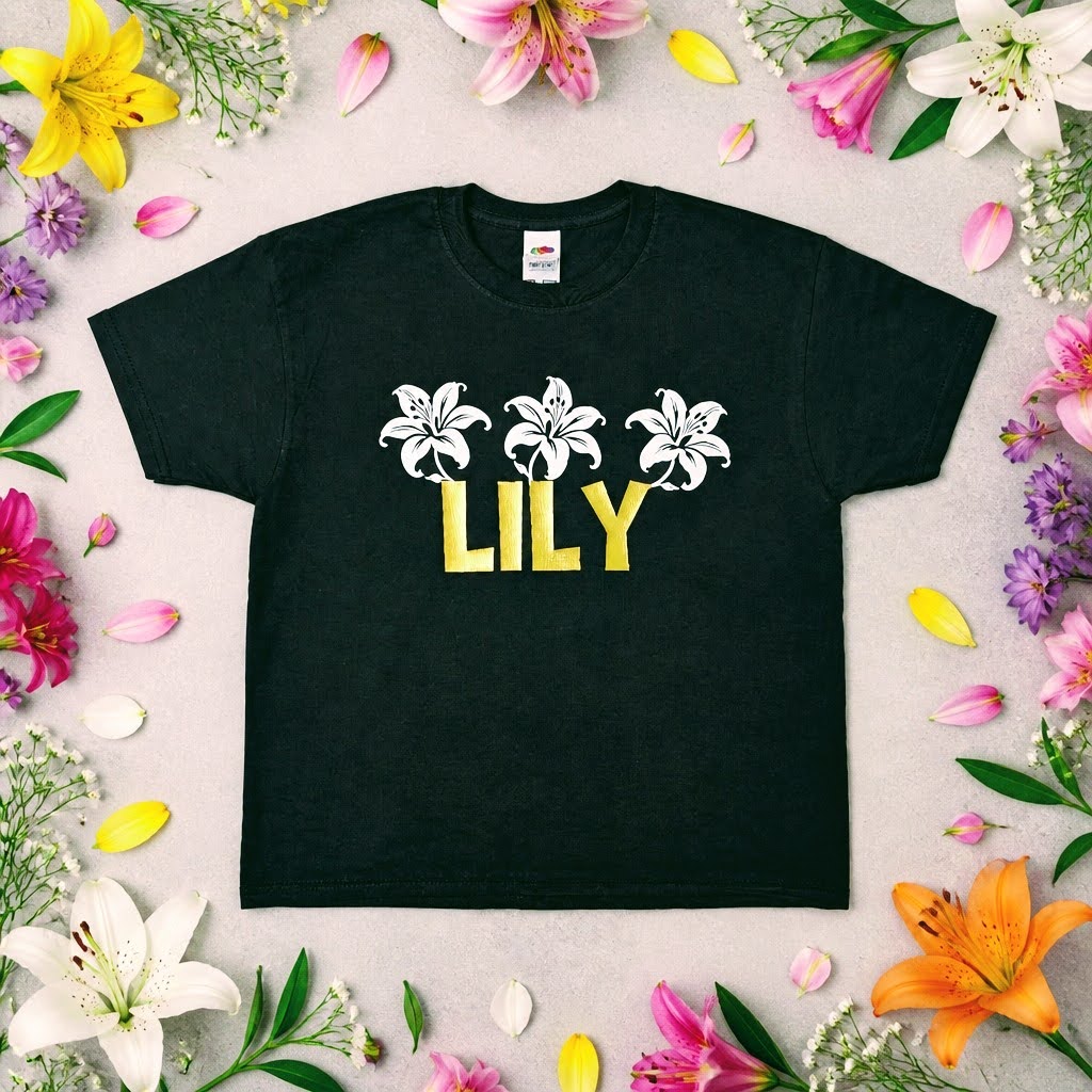 FG0003_ Regular Fit Printed Kids Tee _Black_ FotL  165