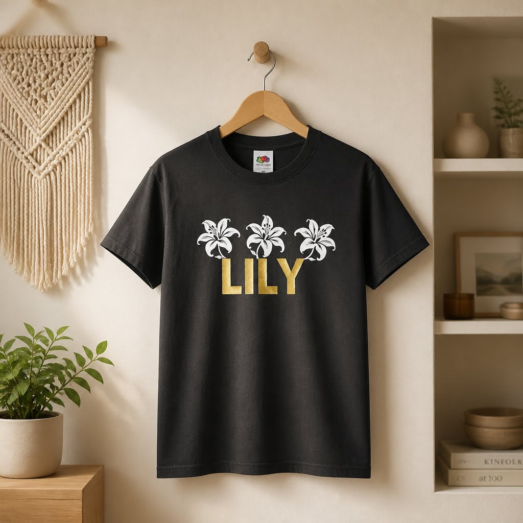 FG0003_ Regular Fit Printed Kids Tee _Black_ FotL  165