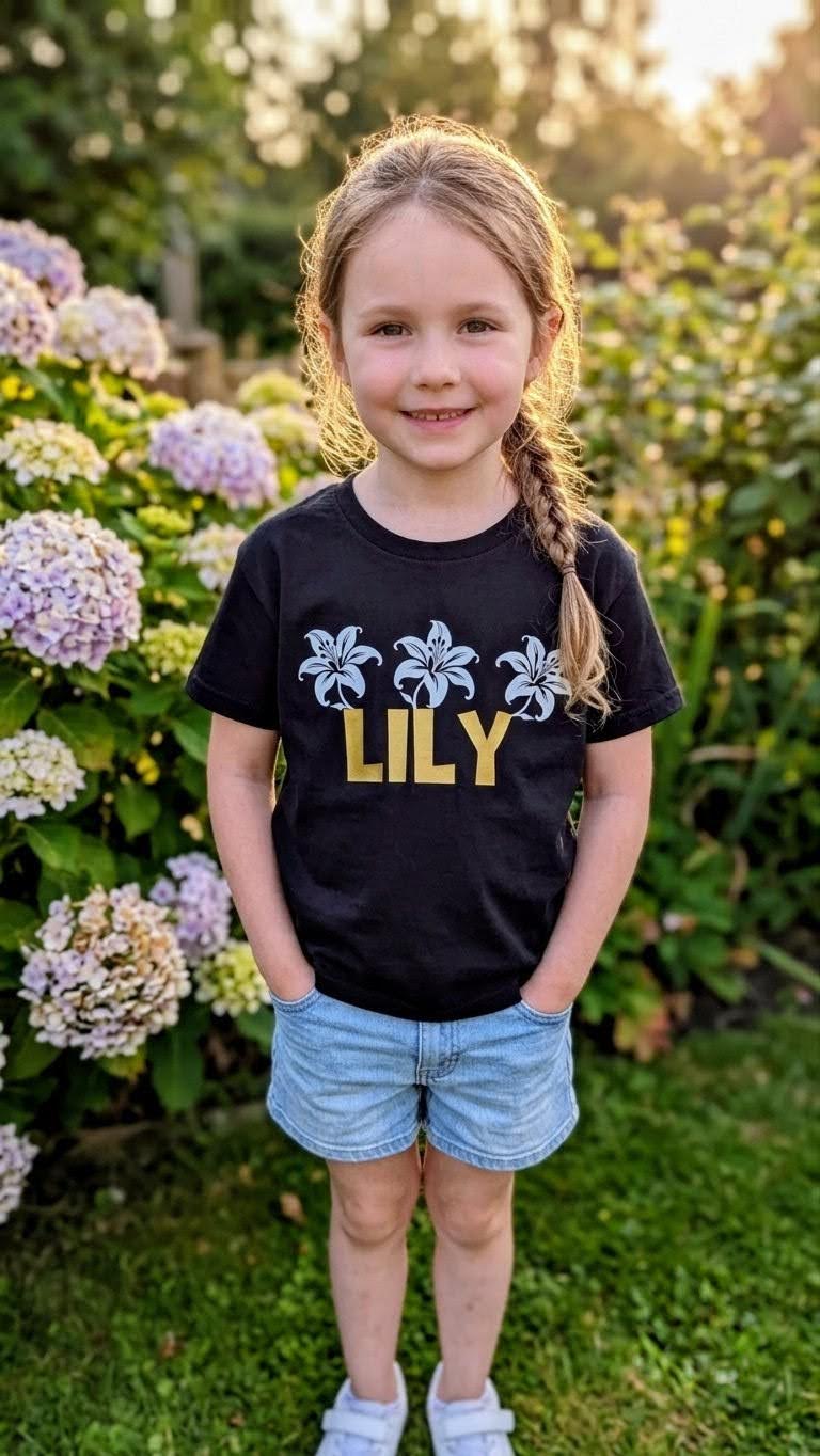 FG0003_ Regular Fit Printed Kids Tee _Black_ FotL  165