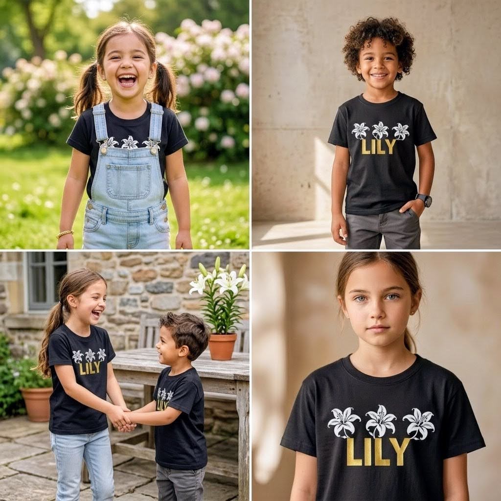 FG0003_ Regular Fit Printed Kids Tee _Black_ FotL  165