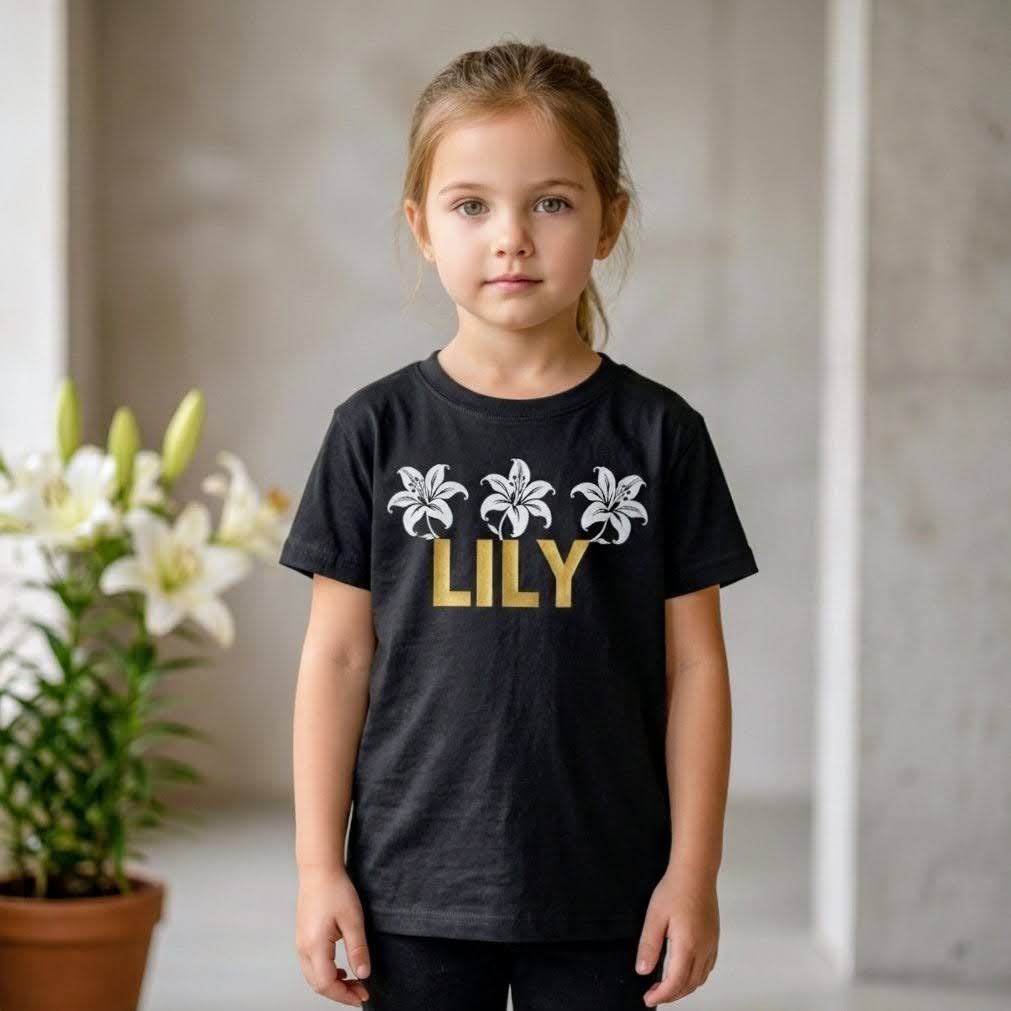 FG0003_ Regular Fit Printed Kids Tee _Black_ FotL  165