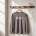 FG0004_ Regular Fit Printed Long sleave Tee _Charcoal Gray_ G2400 205