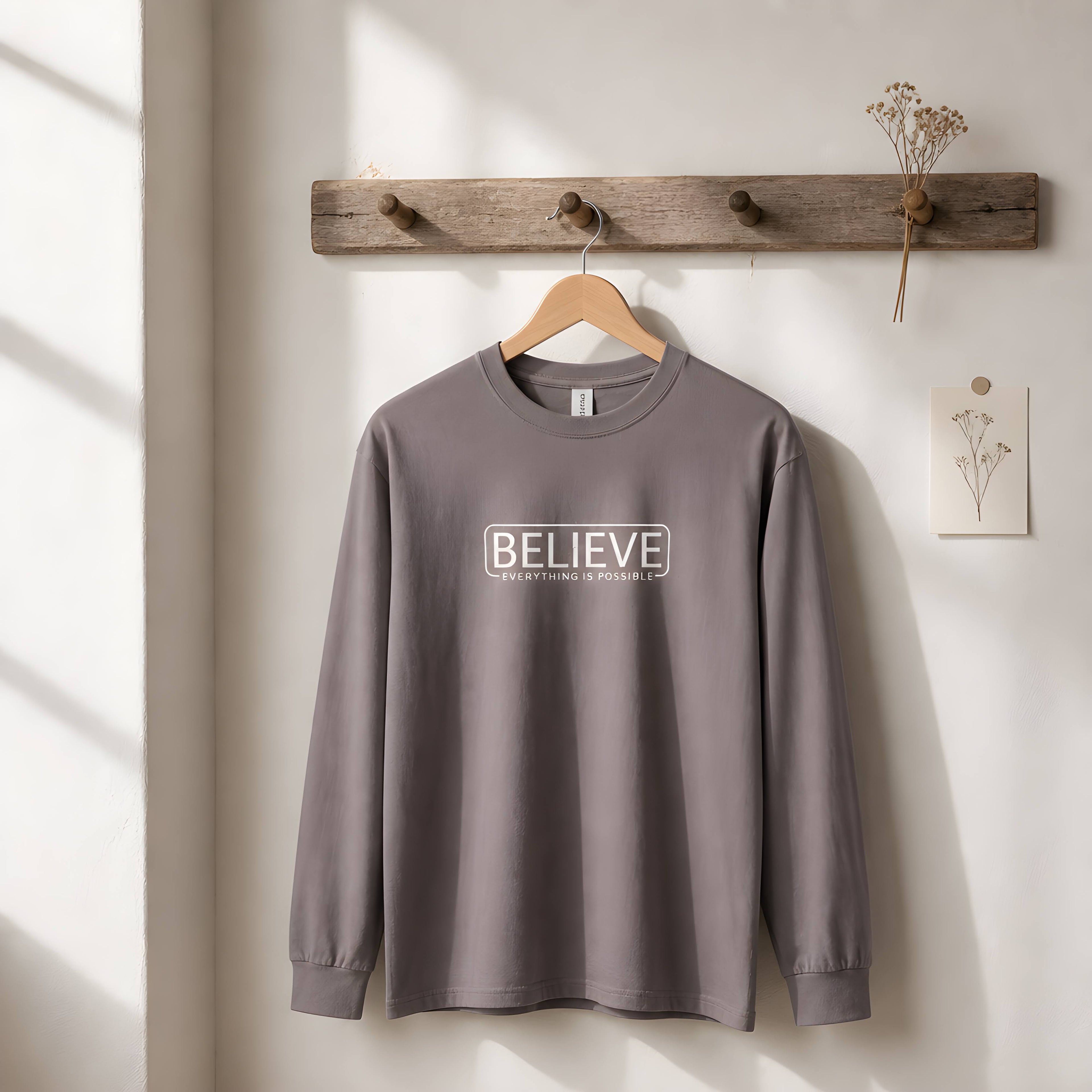 FG0004_ Regular Fit Printed Long sleave Tee _Charcoal Gray_ G2400 205