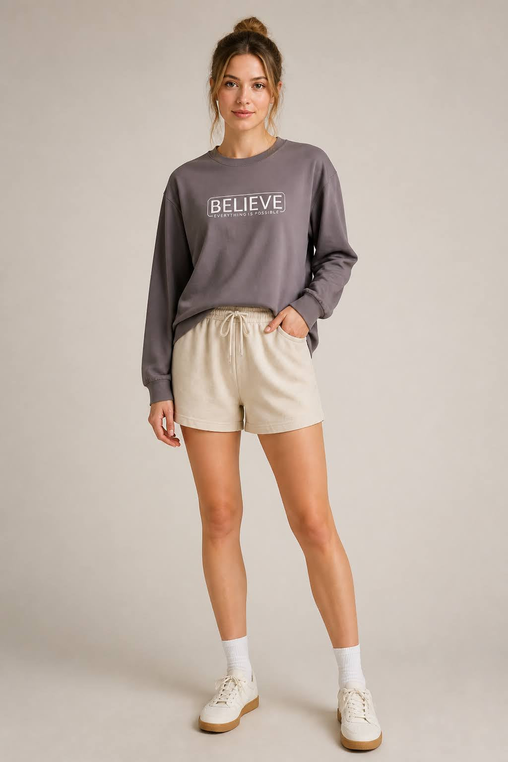FG0004_ Regular Fit Printed Long sleave Tee _Charcoal Gray_ G2400 205