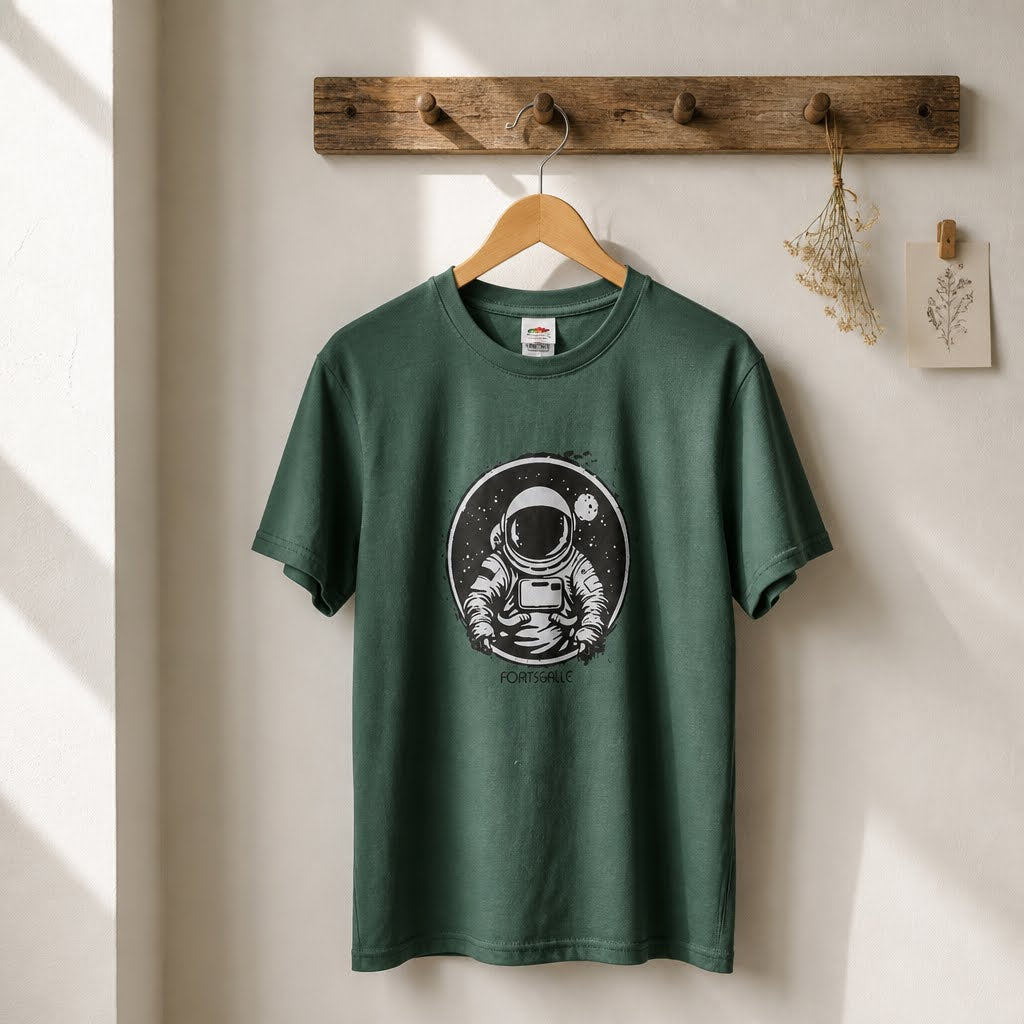 FG0007_ Regular Fit Printed Kids Tee _Bottle Green_ FotL  165