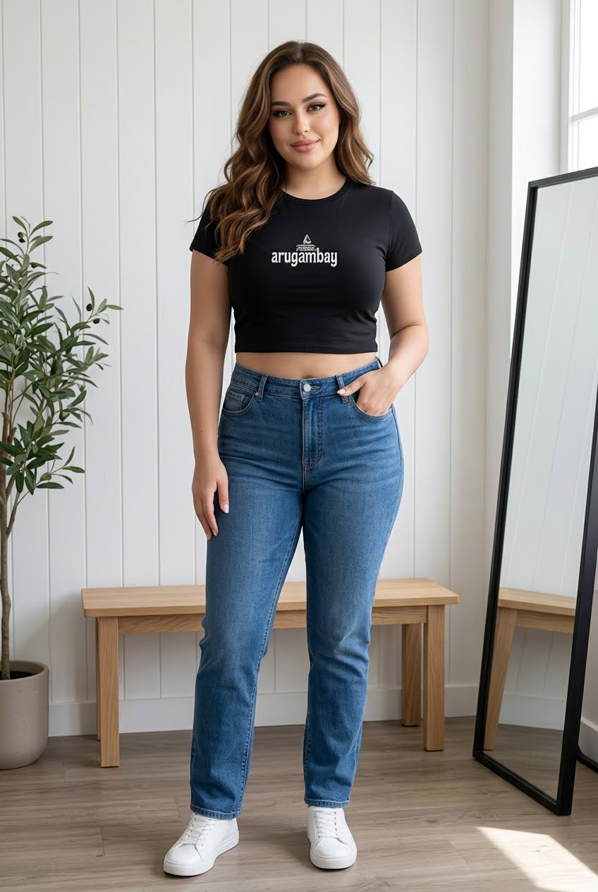 Premium Combed 220 Cropped Baby Tee Ladies_CRBT600L_FG0011