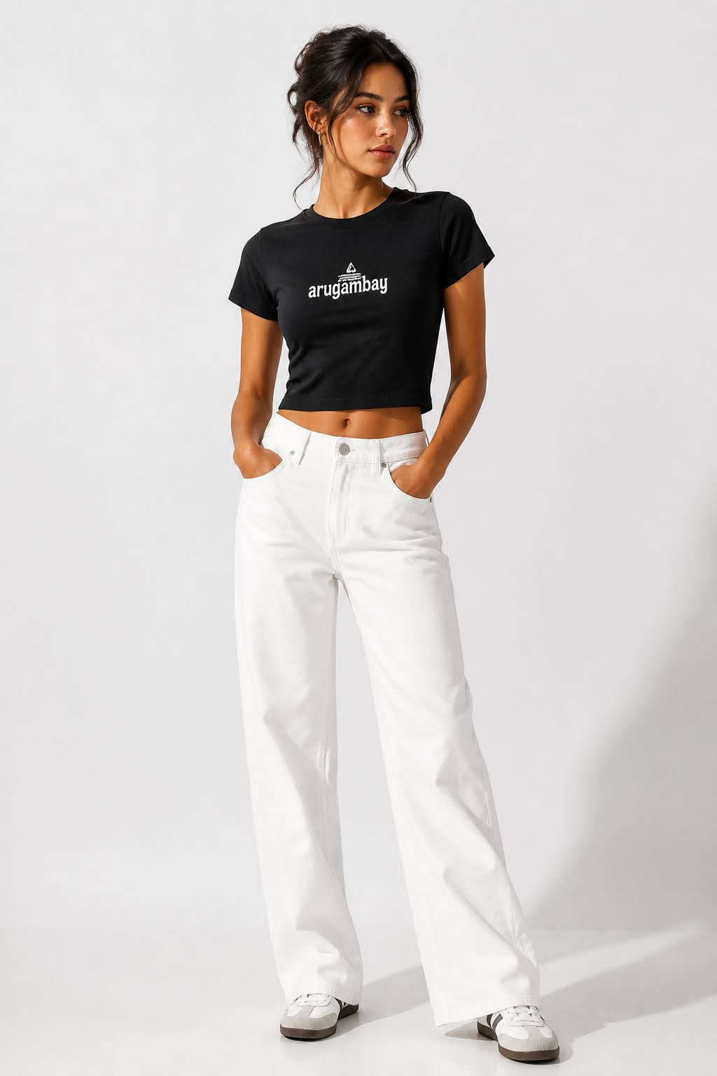 Premium Combed 220 Cropped Baby Tee Ladies_CRBT600L_FG0011