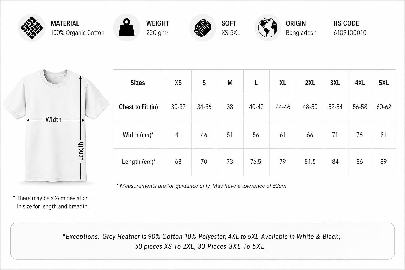 FG0006_ Supreme Organic Combed 220 Regular Fit Tee Adult_CR2200
